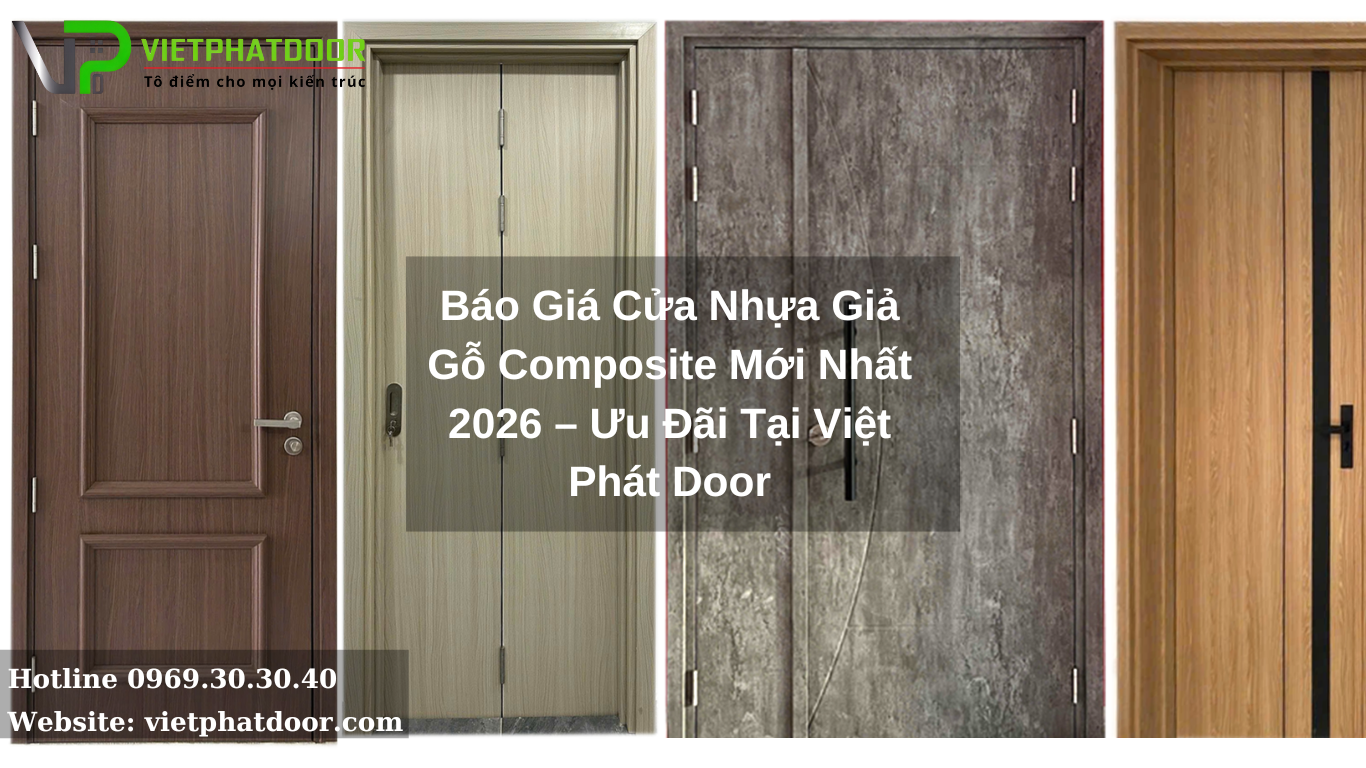Báo Giá Cửa Nhựa Giả Gỗ Composite Mới Nhất 2026 – Ưu Đãi Tại Meta Corp