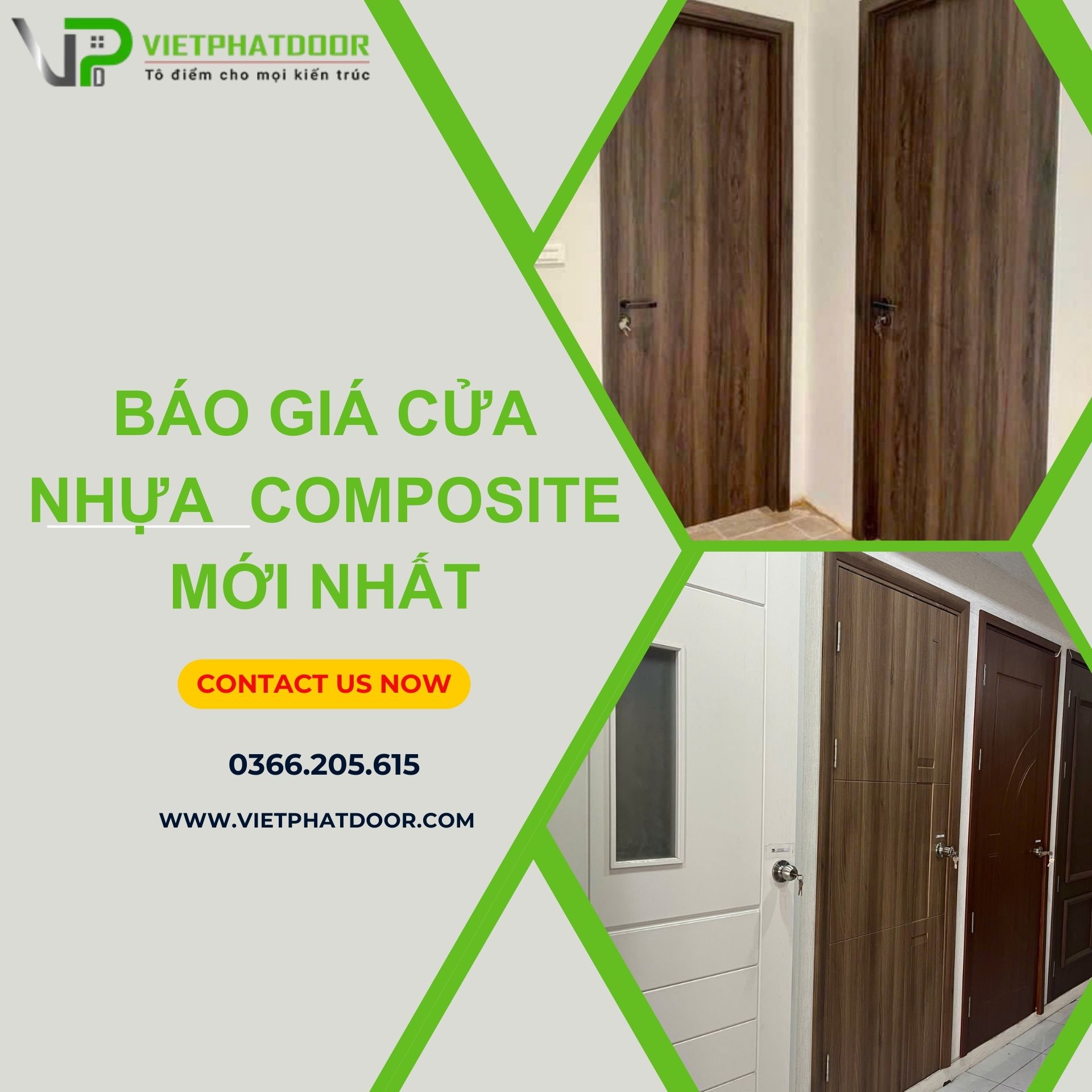 Top mẫu cửa nhựa composite ô thoáng cửa chính, cửa phòng mới nhất Bao gia cua nhua composite moi nhat 1