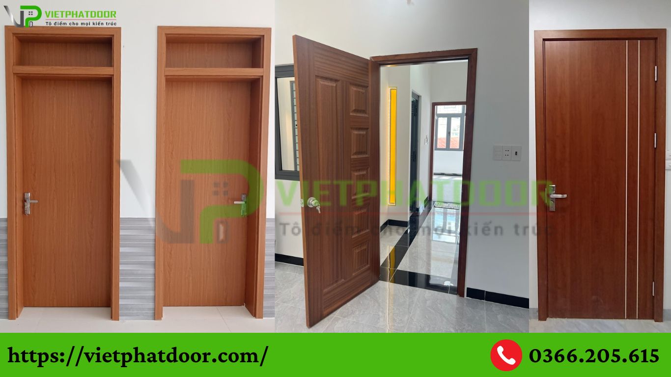 CỬA GỖ CÔNG NGHIỆP THẾ HỆ MỚI CHỐNG NƯỚC GIÁ TỐT, UY TÍN Ở LONG AN THÍCH HỢP CHO CẢ CỬA PHÒNG VÀ CỬA NHÀ VỆ SINH TOILET CUA GO HDF 1