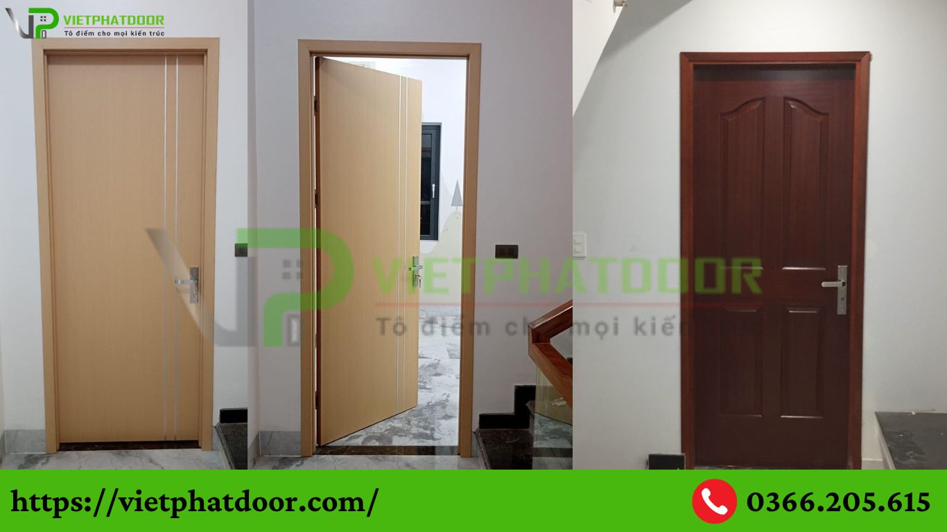 CỬA GỖ CÔNG NGHIỆP THẾ HỆ MỚI CHỐNG NƯỚC GIÁ TỐT, UY TÍN Ở LONG AN THÍCH HỢP CHO CẢ CỬA PHÒNG VÀ CỬA NHÀ VỆ SINH TOILET CUA GO HDF 2
