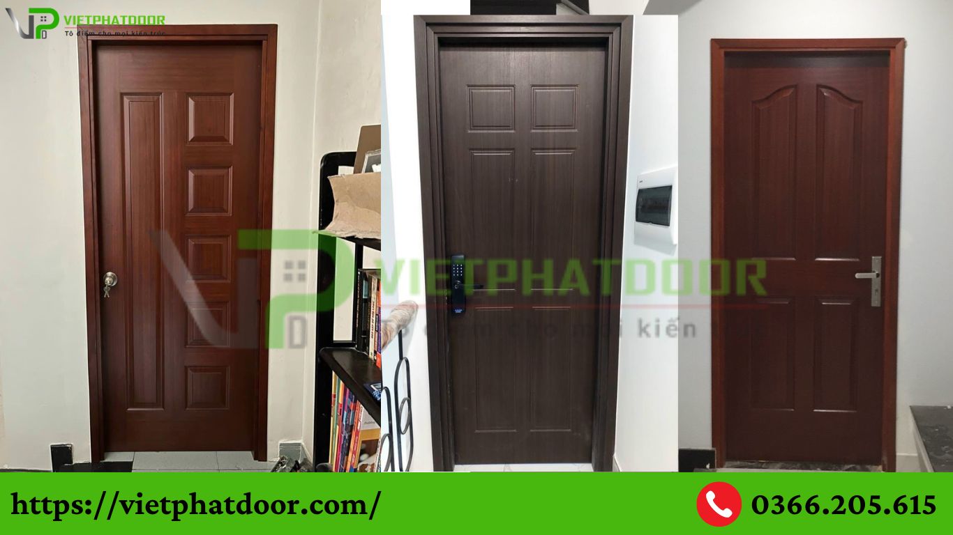 CỬA GỖ CÔNG NGHIỆP THẾ HỆ MỚI CHỐNG NƯỚC GIÁ TỐT, UY TÍN Ở LONG AN THÍCH HỢP CHO CẢ CỬA PHÒNG VÀ CỬA NHÀ VỆ SINH TOILET CUA GO HDF 4