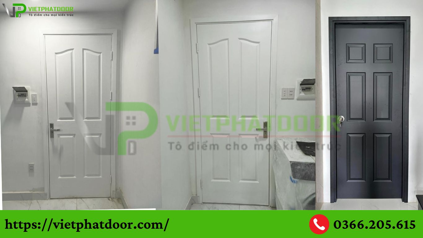 CỬA GỖ CÔNG NGHIỆP THẾ HỆ MỚI CHỐNG NƯỚC GIÁ TỐT, UY TÍN Ở LONG AN THÍCH HỢP CHO CẢ CỬA PHÒNG VÀ CỬA NHÀ VỆ SINH TOILET CUA GO HDF 5