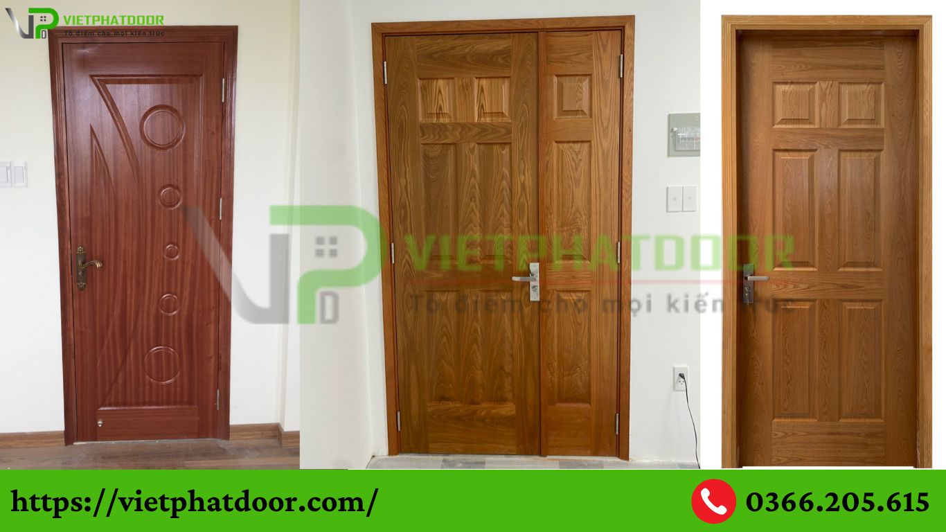 CỬA GỖ CÔNG NGHIỆP THẾ HỆ MỚI CHỐNG NƯỚC GIÁ TỐT, UY TÍN Ở LONG AN THÍCH HỢP CHO CẢ CỬA PHÒNG VÀ CỬA NHÀ VỆ SINH TOILET CUA GO HDF 6