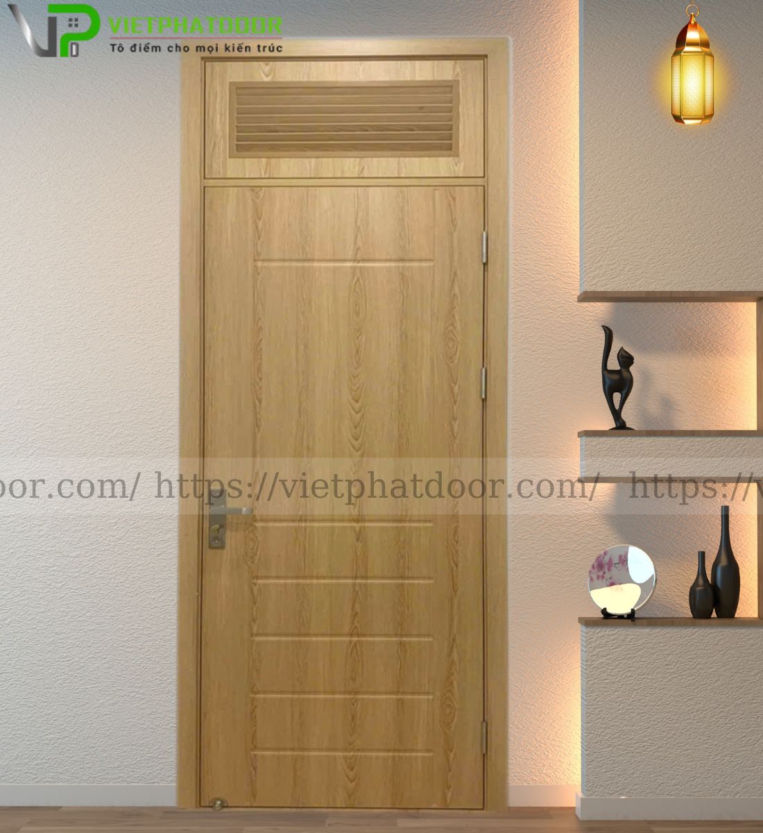 CỬA NHỰA COMPOSITE SYB 06 - Ô FIX LÁ SÁCH HỞ