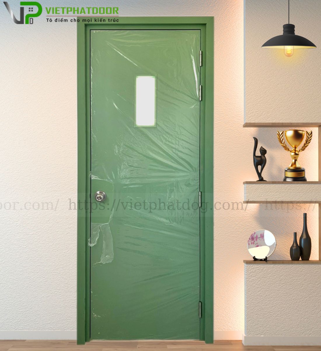 CỬA NHỰA COMPOSITE SYD 02 - Ô KÍNH