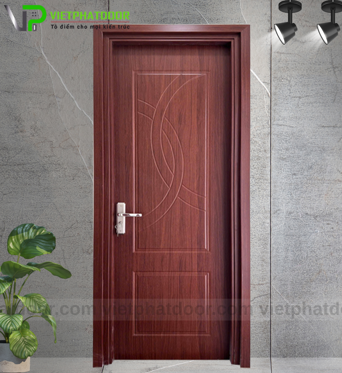 Top Mẫu Cửa Nhựa Giả Gỗ Mới Nhất 2026: Đột Phá Phong Cách Nội Thất Từ Meta Corp CỬA NHỰA GIẢ GỖ COMPOSITE VPB07 - TÂN CỔ ĐIỂN LXR
