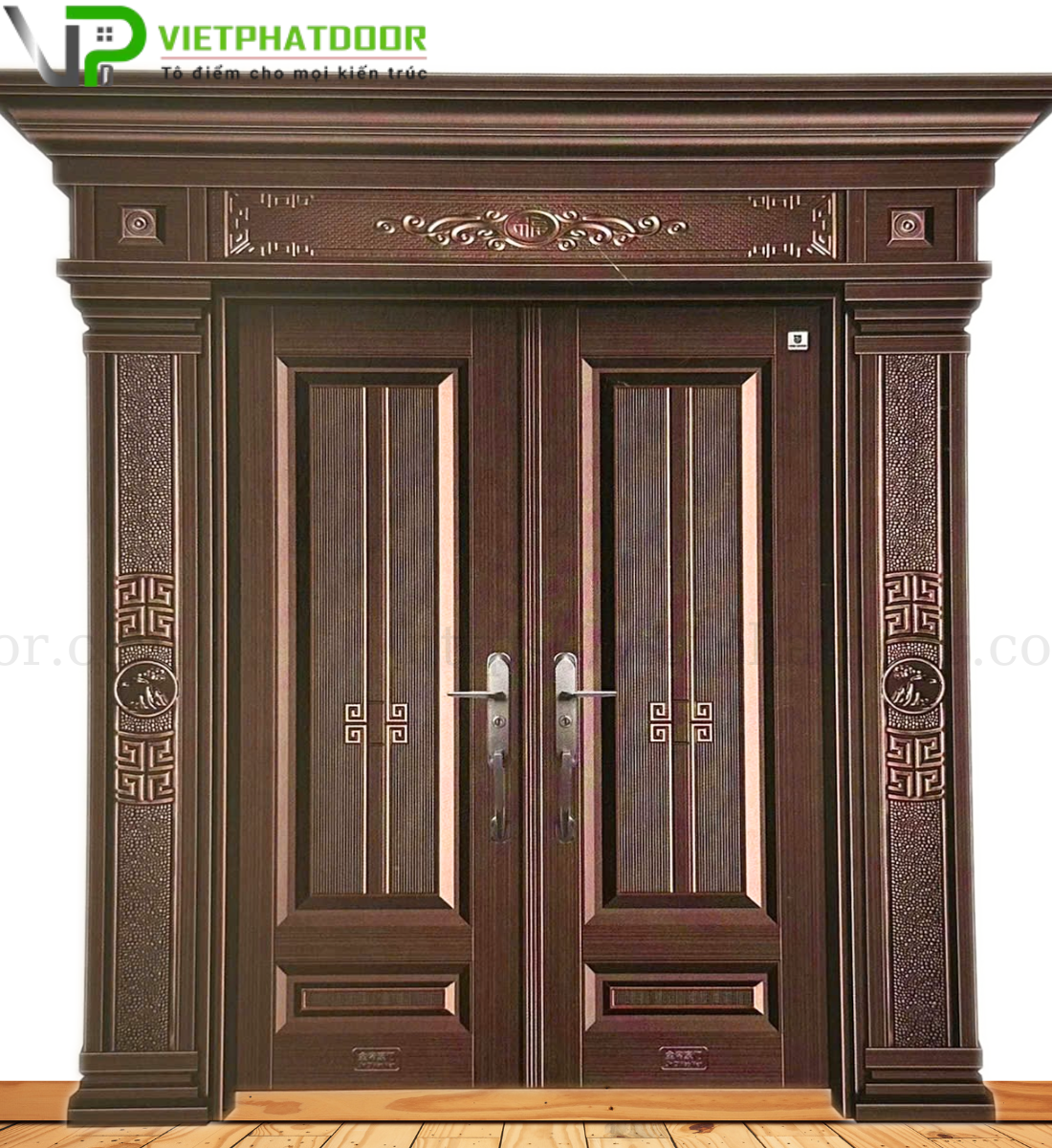 CỬA THÉP VÂN GỖ VP - LXR003 CỬA THÉP VÂN GỖ VP - LUXURY