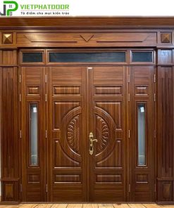 CỬA THÉP VÂN GỖ