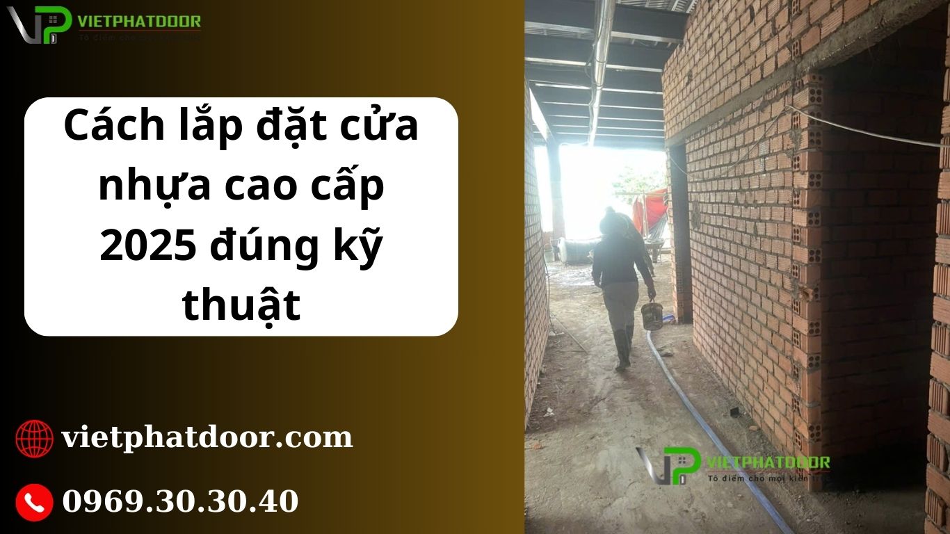 Cách lắp đặt cửa nhựa cao cấp 2025 đúng kỹ thuật