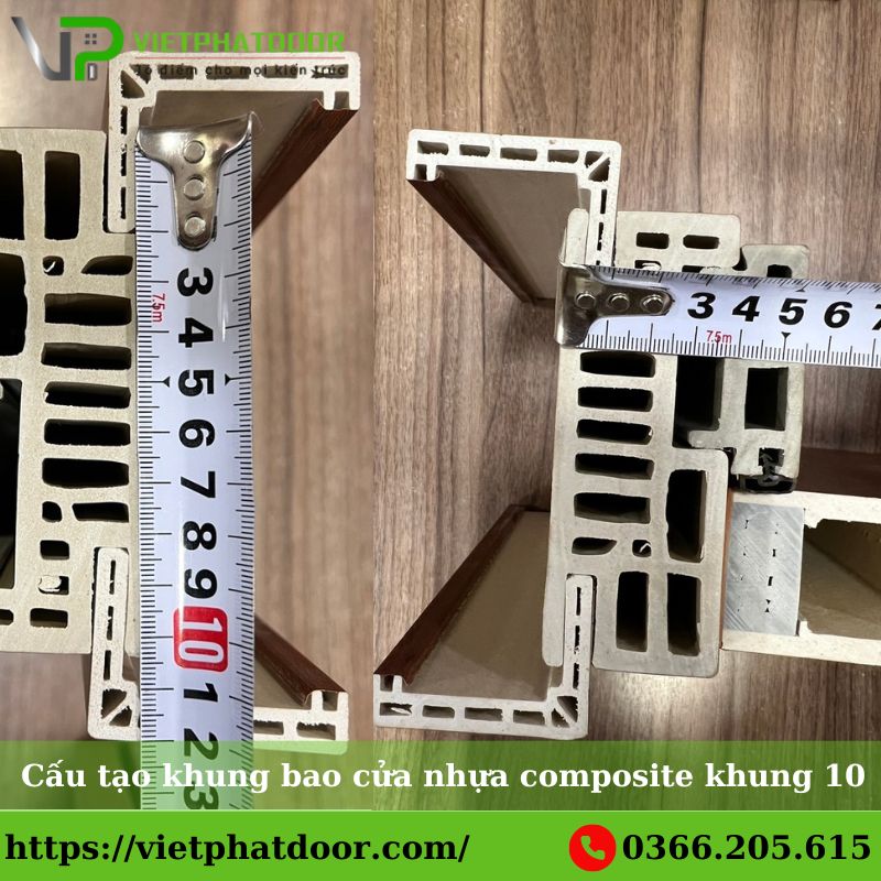 Cửa gỗ nhựa cao cấp chất lượng ở TPHCM Cấu tạo khung bao cửa nhựa composite khung 10