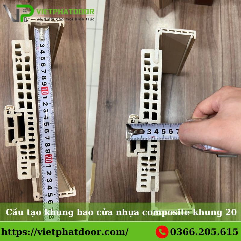 Cửa Nhựa Giả Gỗ Composite Việt Phát 2026: Xu Hướng, Báo Giá & Đánh Giá Chuyên Sâu Cấu tạo khung bao cửa nhựa composite khung 20