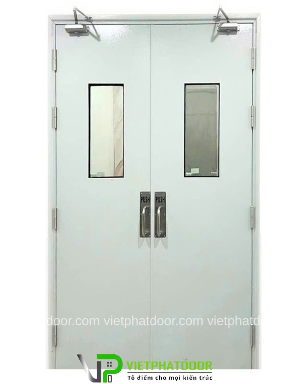 Cửa Thép Chống Cháy 2 Cánh Việt Phát EI 70 90 120 Cửa Thép Chống Cháy 2 Cánh Việt Phát EI 70 90 120