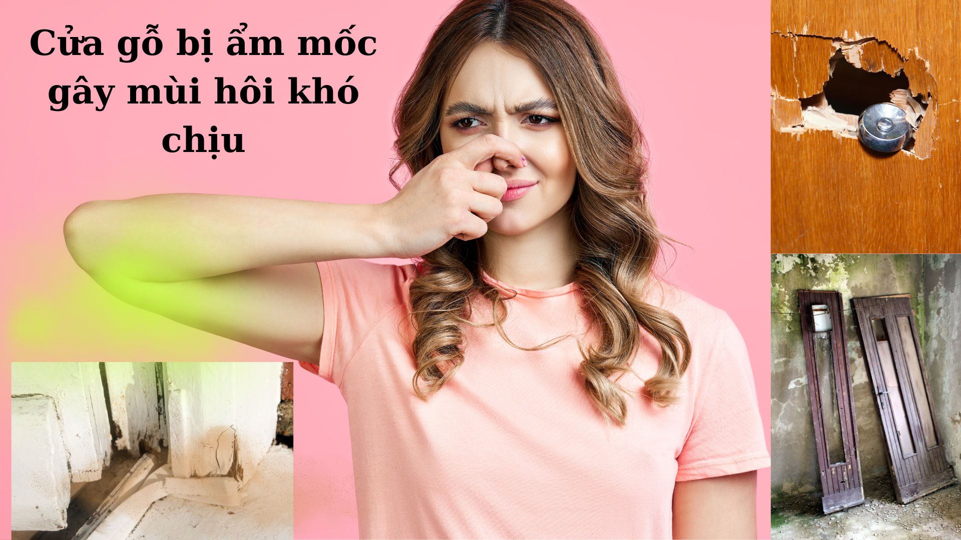 Sửa cửa gỗ chung cư căn hộ ở TPHCM Cửa bị ẩm mốc