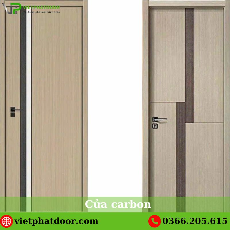 Cửa gỗ giá rẻ chất lượng uy tín tại TPHCM Cửa carbon CNC