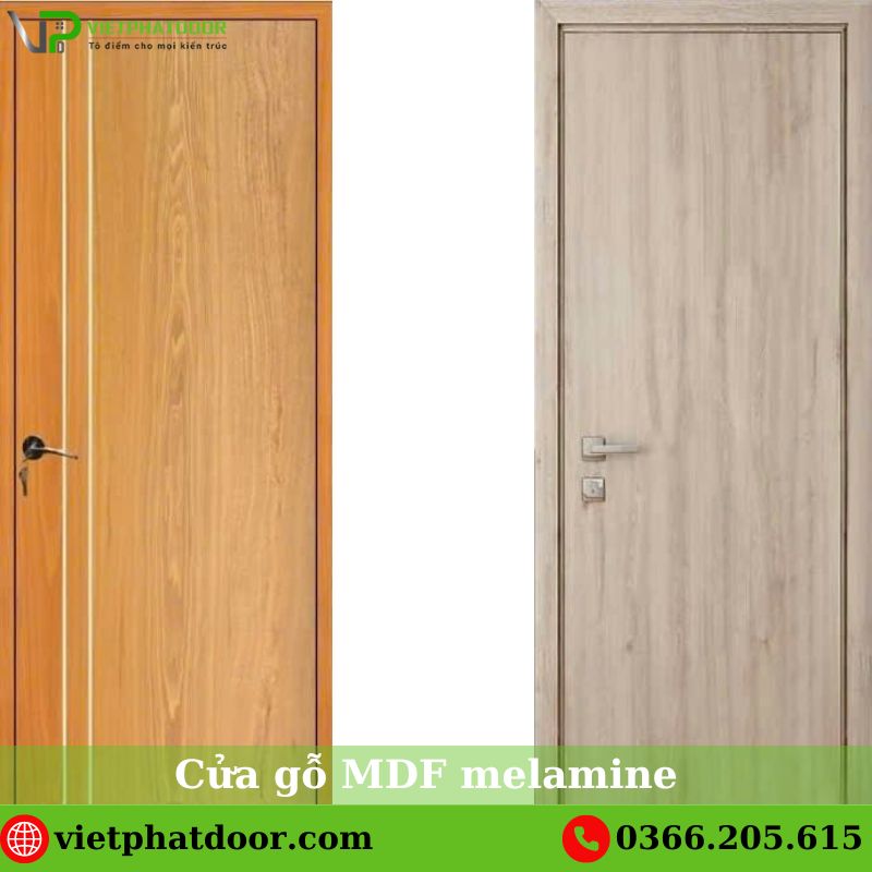 Cửa gỗ giá rẻ chất lượng uy tín tại TPHCM Cua go MDF melamine cao cap