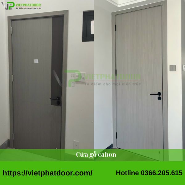 SO SÁNH BÁO GIÁ CỬA NHỰA COMPOSITE VÀ CỬA GỖ CARBON Ở ĐỒNG NAI Cua go carbon 1