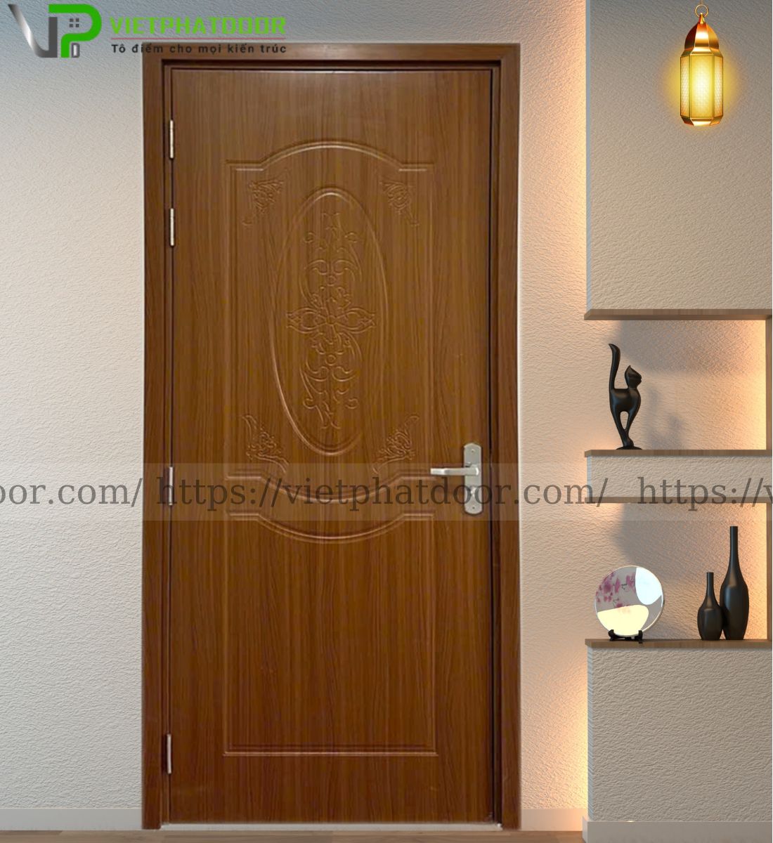 CỬA VÒM NHỰA COMPOSITE SƠN 2K - CHẠY CHỈ NHÔM Cửa nhựa composite B2 - 60