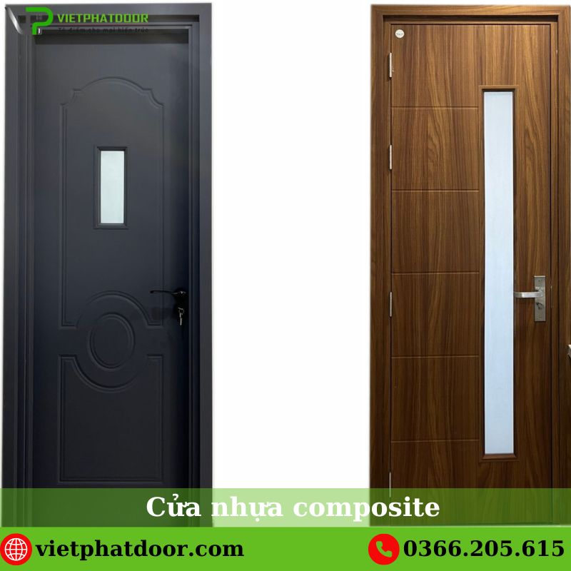 Cửa gỗ nhựa cao cấp chất lượng ở TPHCM Cửa nhựa composite ô kính
