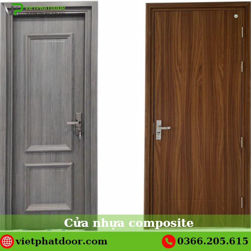 Cửa gỗ composite cửa nhựa composite phào chỉ màu xám