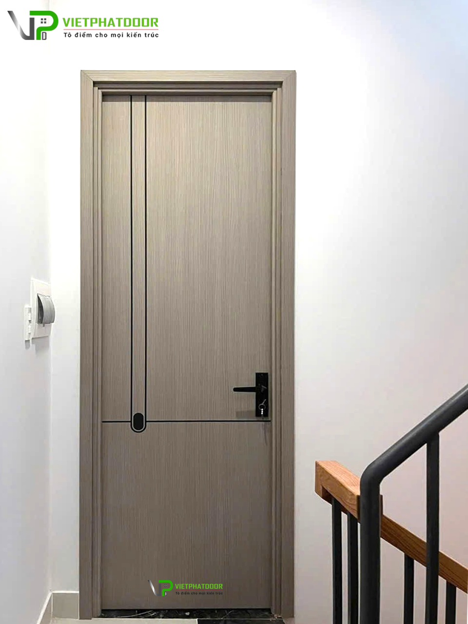Bàn giao báo giá cửa nhựa giả gỗ composite tại Gò Vấp Cửa nhựa giả gỗ composite phôi đen