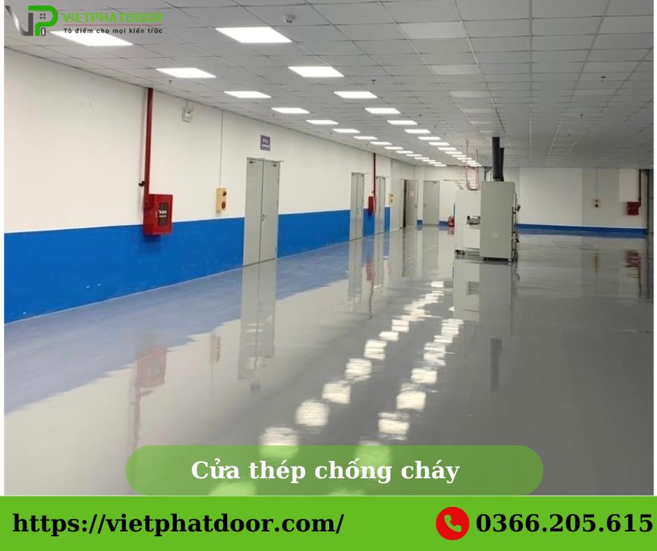 BÁO GIÁ THI CÔNG LẮP ĐẶT CỬA THÉP CHỐNG CHÁY BÌNH DƯƠNG Cửa thép chống cháy T03