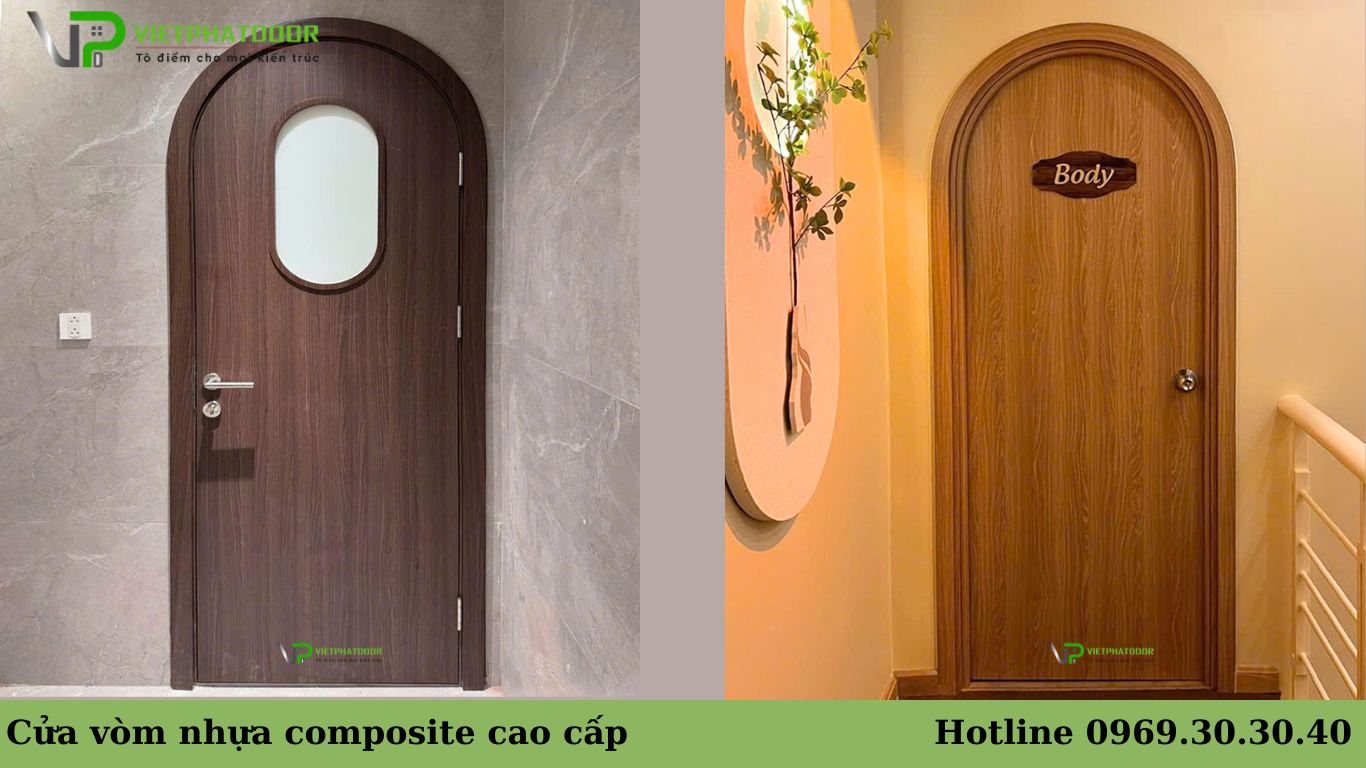 Cửa vòm hiện đại, Báo giá cửa vòm nhựa composite cao cấp Cửa vòm nhựa composite cao cấp