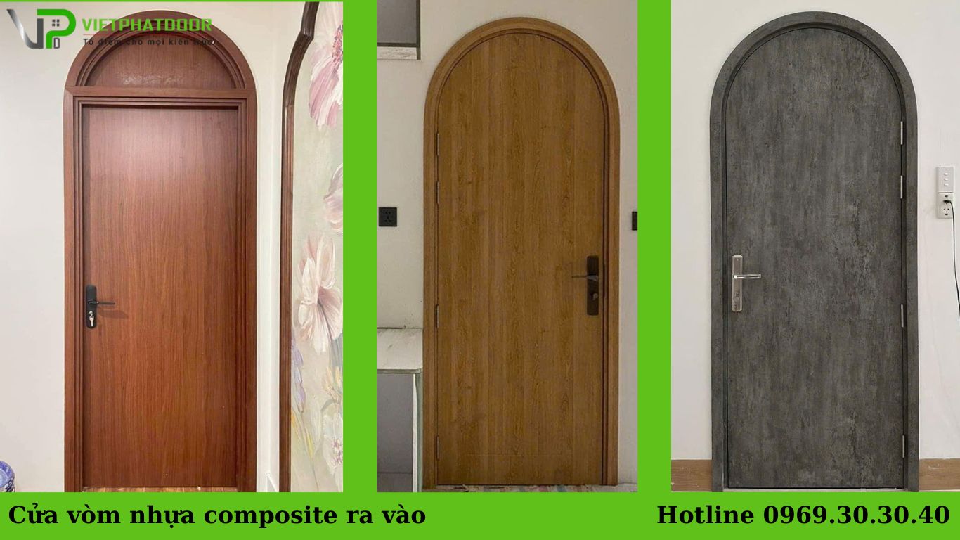 Cửa vòm hiện đại, Báo giá cửa vòm nhựa composite cao cấp Cửa vòm nhựa composite ra vào