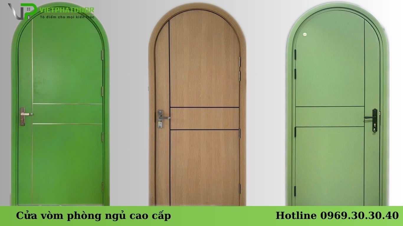 Cửa vòm hiện đại, Báo giá cửa vòm nhựa composite cao cấp Cửa vòm phòng ngủ cao cấp