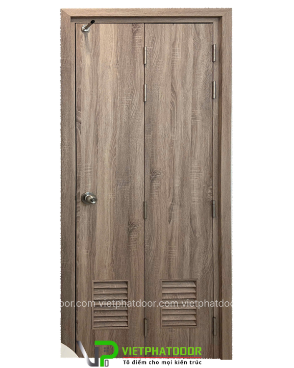 So Sánh Flwood Và MDF Lõi Xanh: Đâu Là Giải Pháp Tối Ưu? Xu Hướng Vật Liệu Cửa 2026 Cửa xếp 2 cánh nhựa giả gỗ composite VPR04 - Lá sách hở