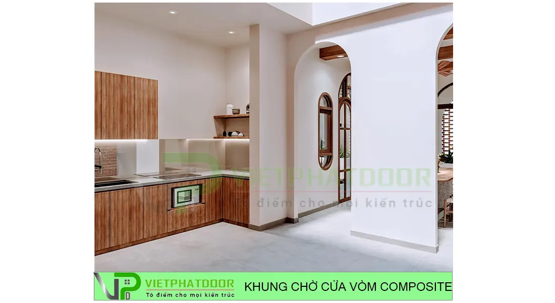 CỬA VÒM COMPOSITE KHUNG CHO