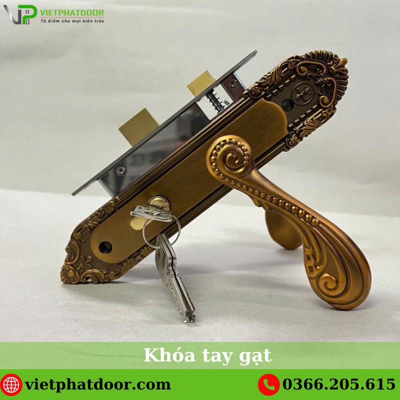 Ổ khóa cửa phòng cao cấp Khóa tạy gạt LUXURY
