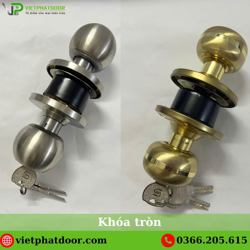 Ổ khóa cửa phòng cao cấp Khóa tròn
