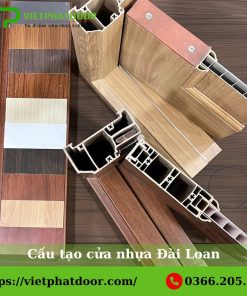 Mặt cắt cửa nhựa Đài Loan