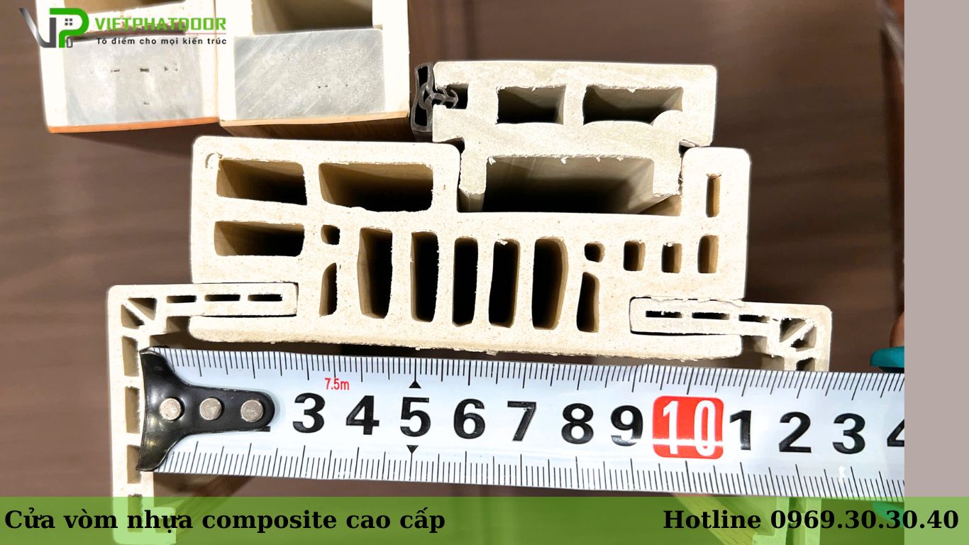 Mặt cắt khung bao cửa vòm nhựa composite