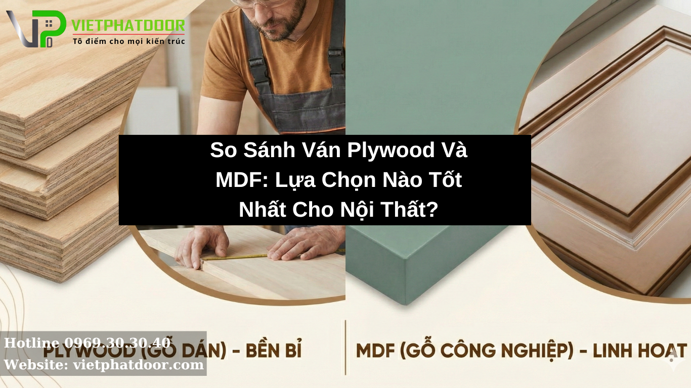 So Sánh Ván Plywood Và MDF Lựa Chọn Nào Tốt Nhất Cho Nội Thất