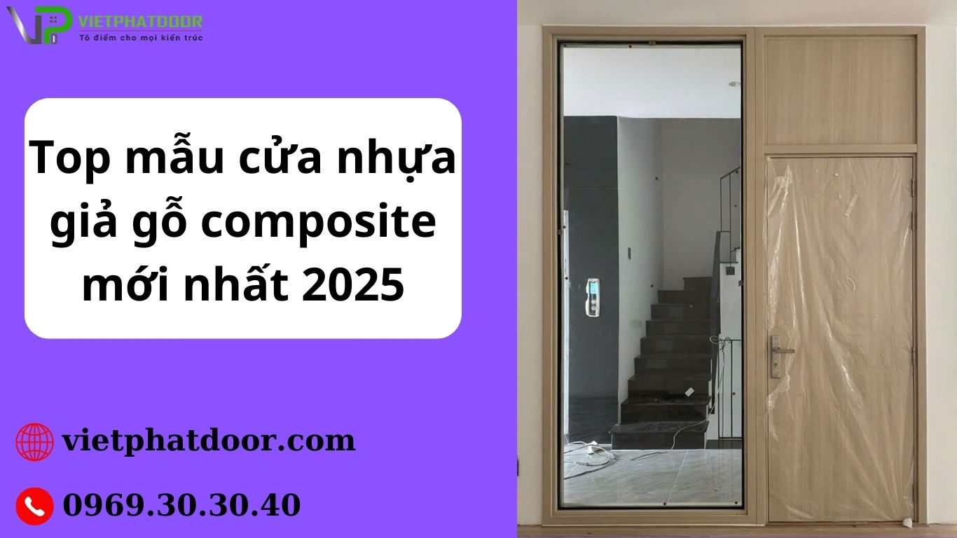 Top mẫu cửa nhựa giả gỗ composite mới nhất 2025