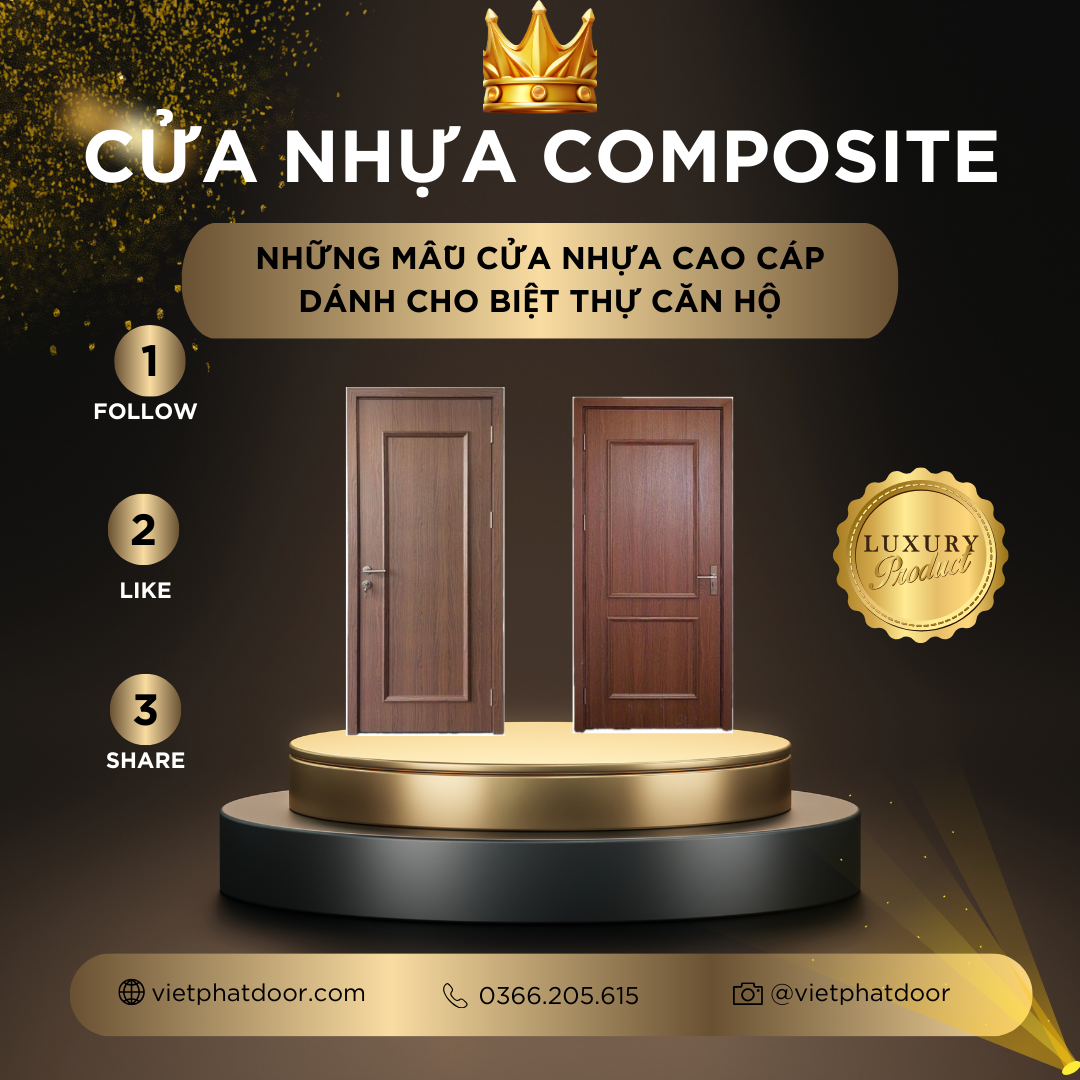 BÁO GIÁ CỬA PHÒNG NGỦ Ở CÀ MAU, CỬA NHỰA GIẢ GỖ CAO CẤP GIÁ RẺ Ở CÀ MAU Cửa nhựa composite