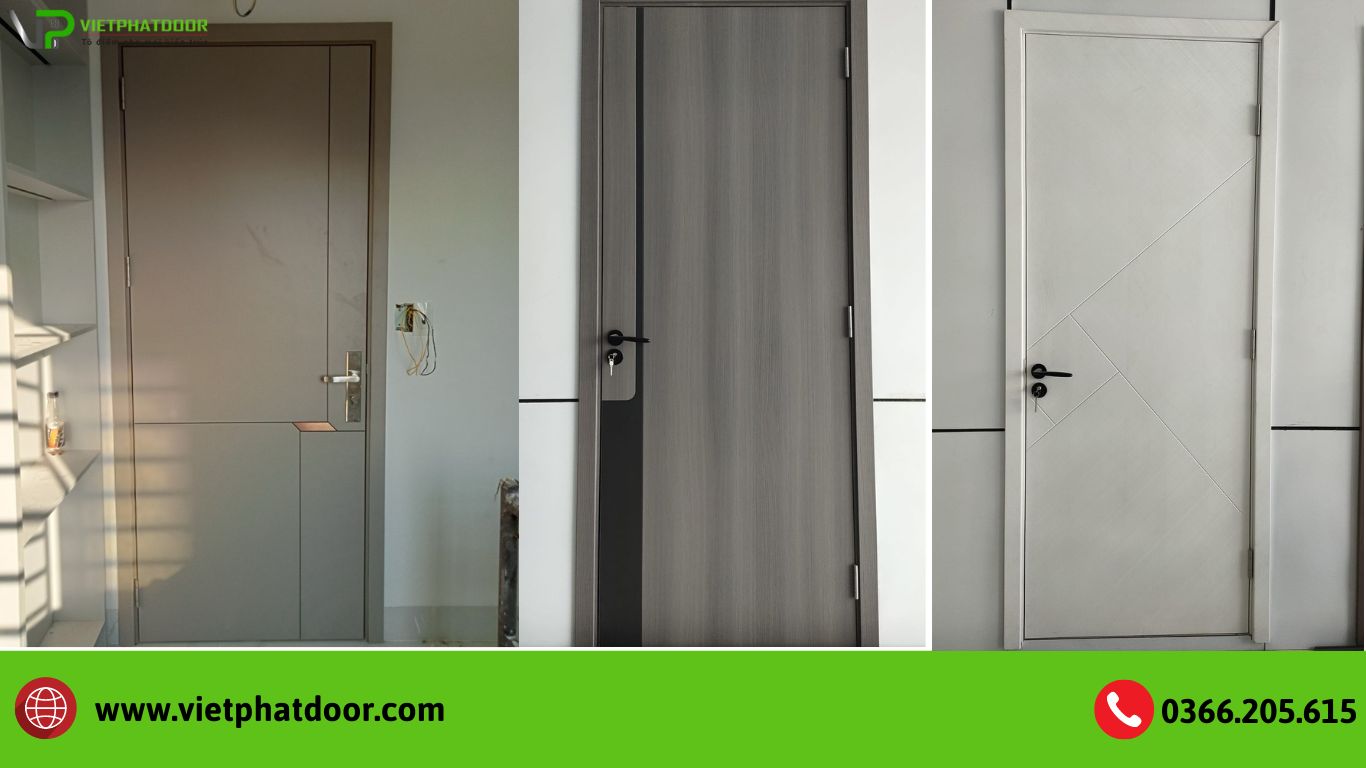 CỬA NHỰA GIẢ GỖ DÙNG ĐƯỢC CHO CẢ PHÒNG NGỦ, TOILET CỬA NHÀ TẮM Ở CẦN THƠ cua go carbon 1