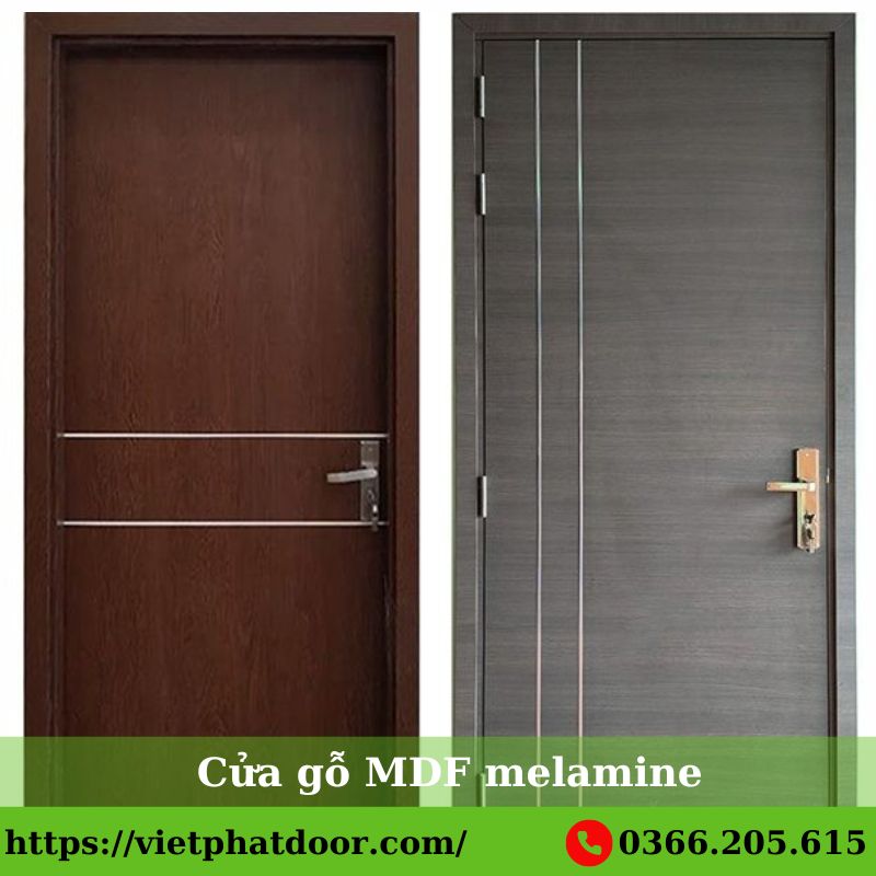 Top mẫu cửa thông phòng đẹp nhất hiện nay cửa gỗ mdf melamine