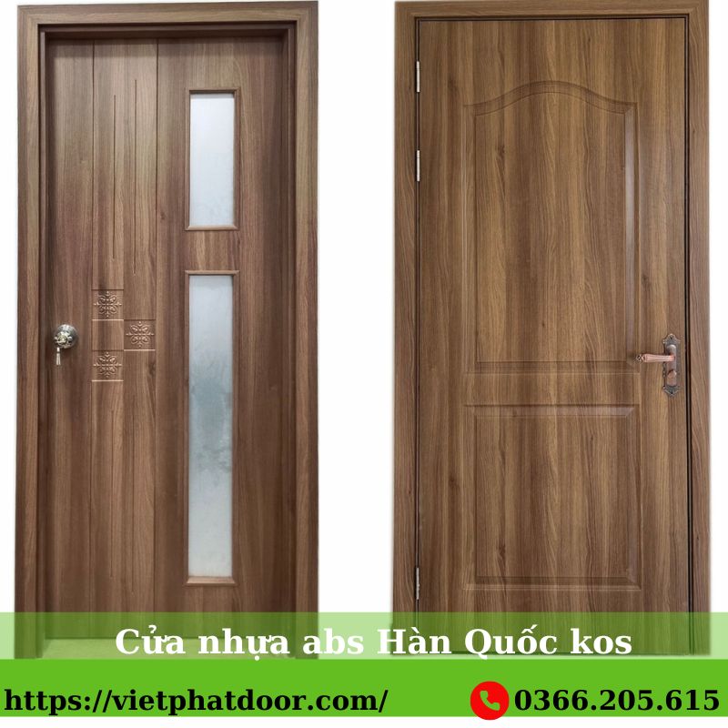 Top mẫu cửa thông phòng đẹp nhất hiện nay cửa nhựa abs Hàn Quốc kos
