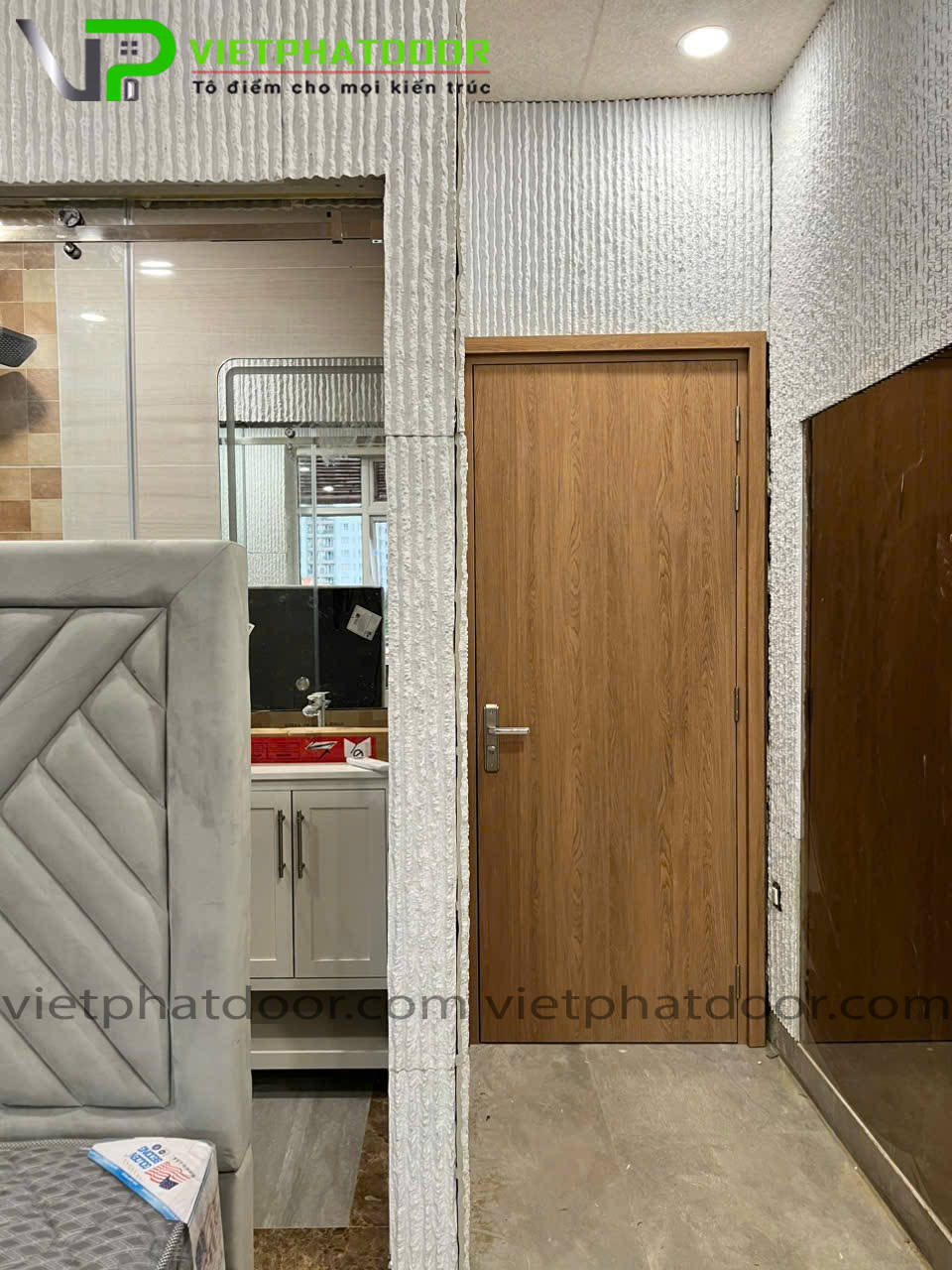 Cửa nhựa giả gỗ composite phong cách xu hướng 2025 cua-nhua-composite-1
