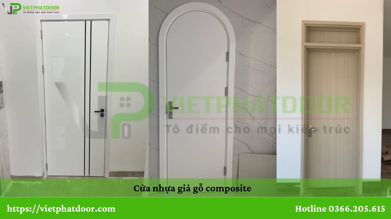 CỬA NHỰA GIẢ GỖ DÙNG ĐƯỢC CHO CẢ PHÒNG NGỦ, TOILET CỬA NHÀ TẮM Ở CẦN THƠ cửa nhựa composite