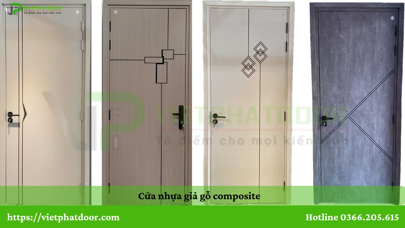 CỬA NHỰA GIẢ GỖ DÙNG ĐƯỢC CHO CẢ PHÒNG NGỦ, TOILET CỬA NHÀ TẮM Ở CẦN THƠ cửa nhựa composite