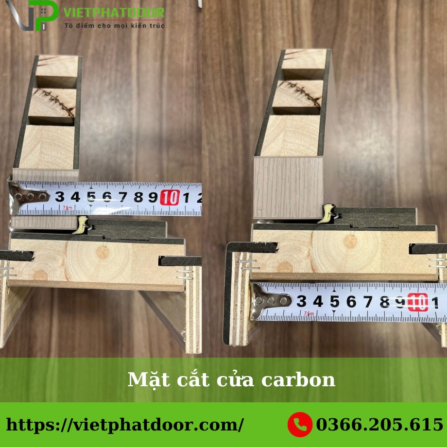 Báo giá cửa nhựa toilet mặt cắt cửa carbon