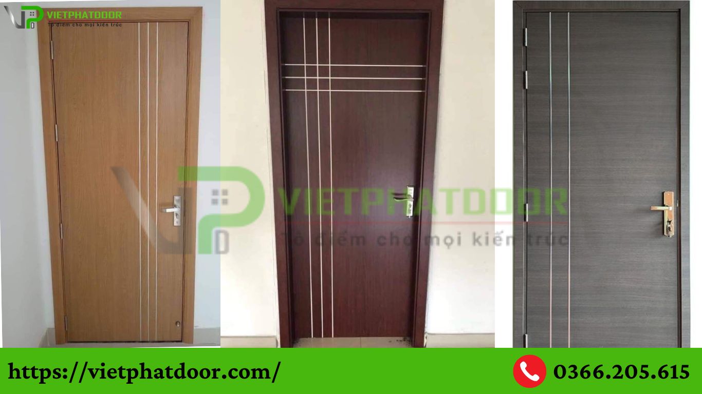 CỬA GỖ CÔNG NGHIỆP THẾ HỆ MỚI CHỐNG NƯỚC GIÁ TỐT, UY TÍN Ở LONG AN THÍCH HỢP CHO CẢ CỬA PHÒNG VÀ CỬA NHÀ VỆ SINH TOILET mdf laminate 3