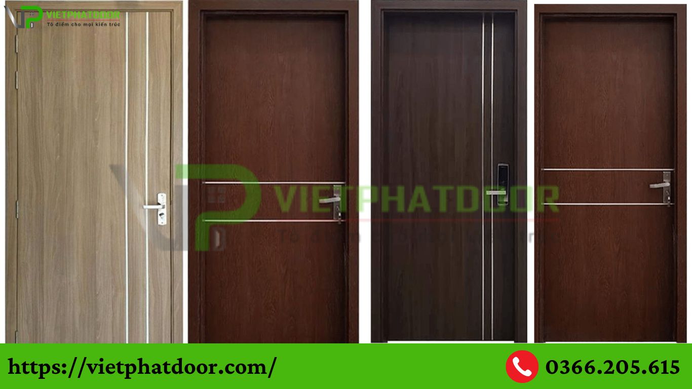 CỬA GỖ CÔNG NGHIỆP THẾ HỆ MỚI CHỐNG NƯỚC GIÁ TỐT, UY TÍN Ở LONG AN THÍCH HỢP CHO CẢ CỬA PHÒNG VÀ CỬA NHÀ VỆ SINH TOILET mdf laminate 4