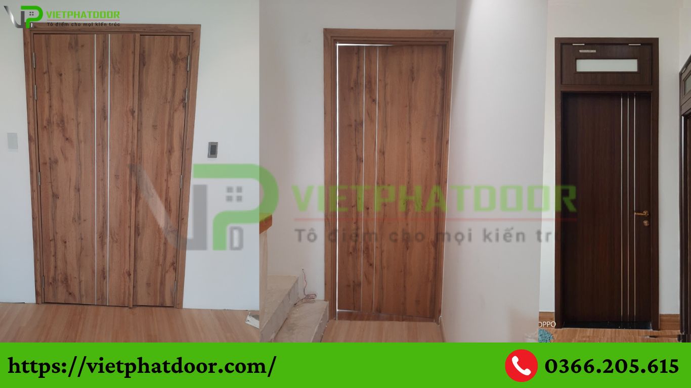 CỬA GỖ CÔNG NGHIỆP THẾ HỆ MỚI CHỐNG NƯỚC GIÁ TỐT, UY TÍN Ở LONG AN THÍCH HỢP CHO CẢ CỬA PHÒNG VÀ CỬA NHÀ VỆ SINH TOILET mdf laminate 5