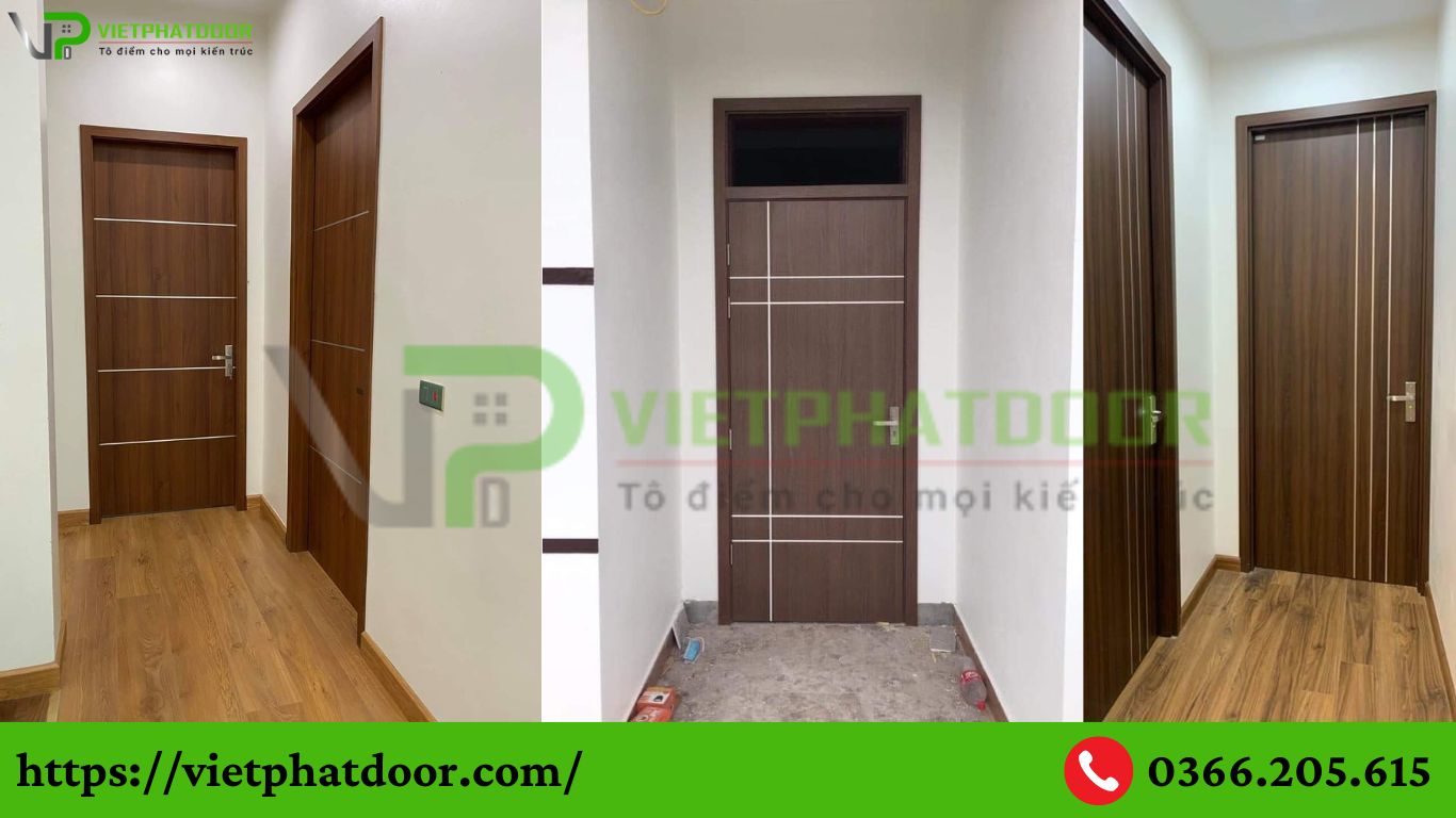 CỬA GỖ CÔNG NGHIỆP THẾ HỆ MỚI CHỐNG NƯỚC GIÁ TỐT, UY TÍN Ở LONG AN THÍCH HỢP CHO CẢ CỬA PHÒNG VÀ CỬA NHÀ VỆ SINH TOILET mdf laminate 7