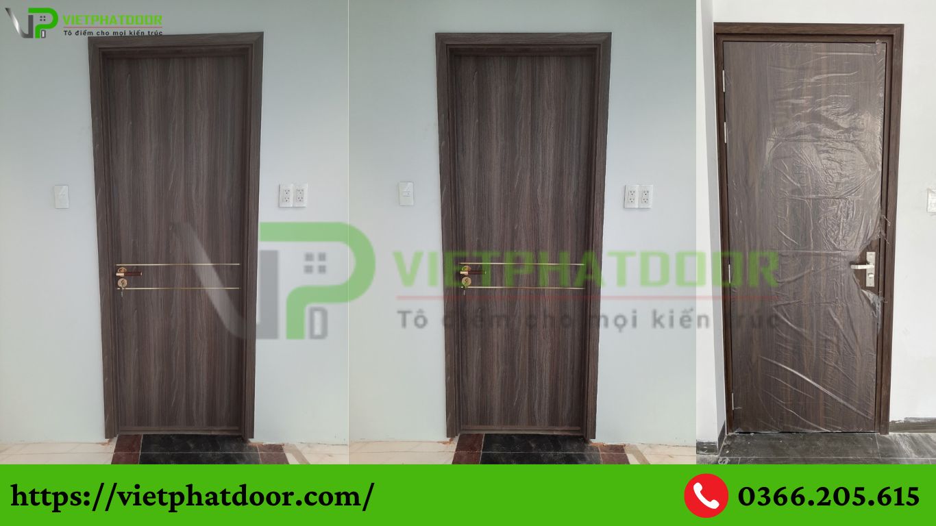 CỬA GỖ CÔNG NGHIỆP THẾ HỆ MỚI CHỐNG NƯỚC GIÁ TỐT, UY TÍN Ở LONG AN THÍCH HỢP CHO CẢ CỬA PHÒNG VÀ CỬA NHÀ VỆ SINH TOILET mdf laminate 8