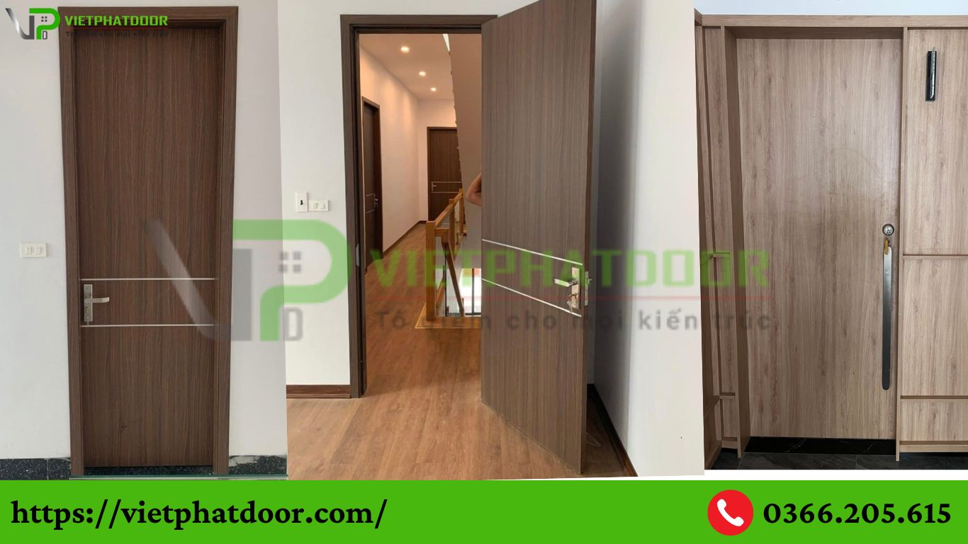 CỬA GỖ CÔNG NGHIỆP THẾ HỆ MỚI CHỐNG NƯỚC GIÁ TỐT, UY TÍN Ở LONG AN THÍCH HỢP CHO CẢ CỬA PHÒNG VÀ CỬA NHÀ VỆ SINH TOILET mdf laminate 9
